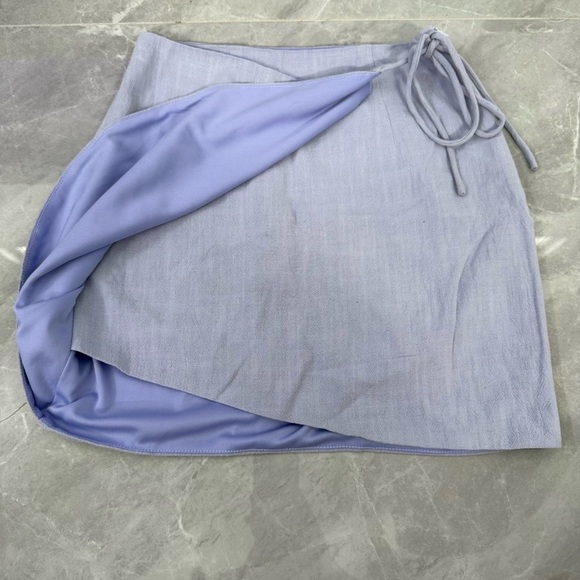 Women’s Altar’d State Wrap Side Tie Mini Skirt Small - Picture 6 of 16
